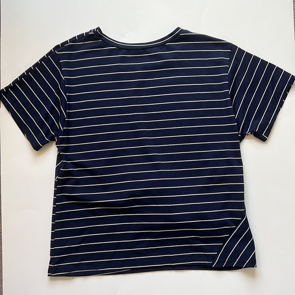 Geometric Lines T-shirt Navy Blue S - Picture 4 of 6